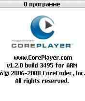 CorePlayer Mobile 1.2.0- Symbian OS 6/7/8.x 